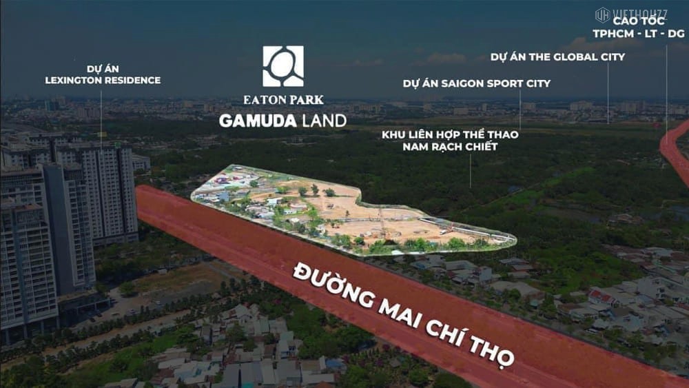 Vị trí dự án Eaton Park Gamuda Land