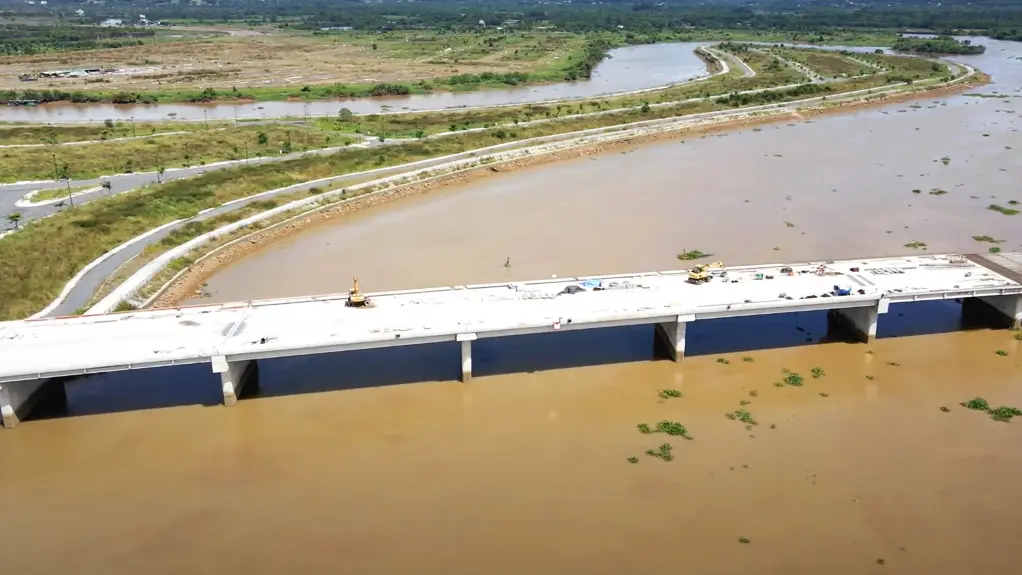 Cầu Vàm cái sứt hoàn thành