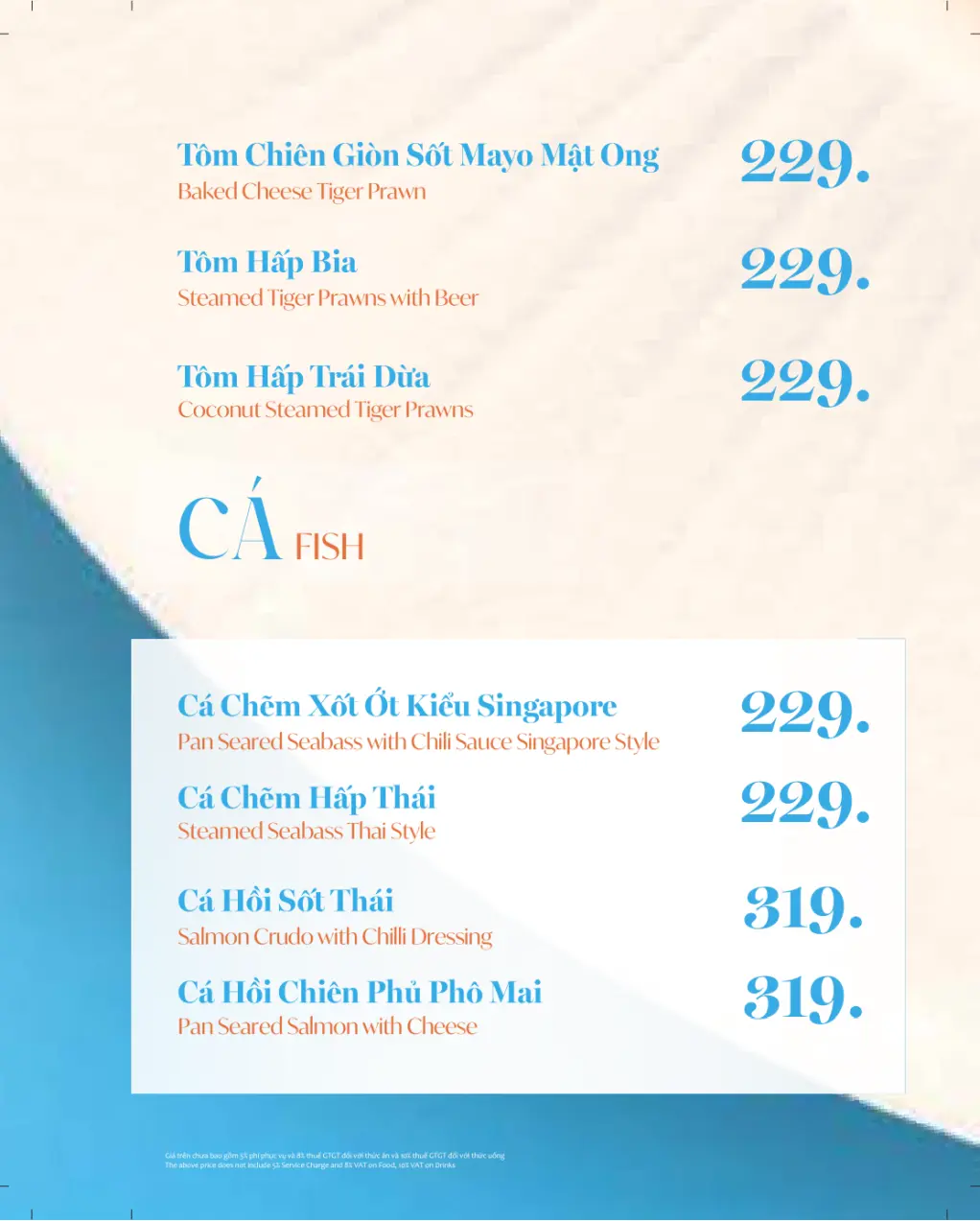 Menu Chillhouse Bình Khánh Quận 2