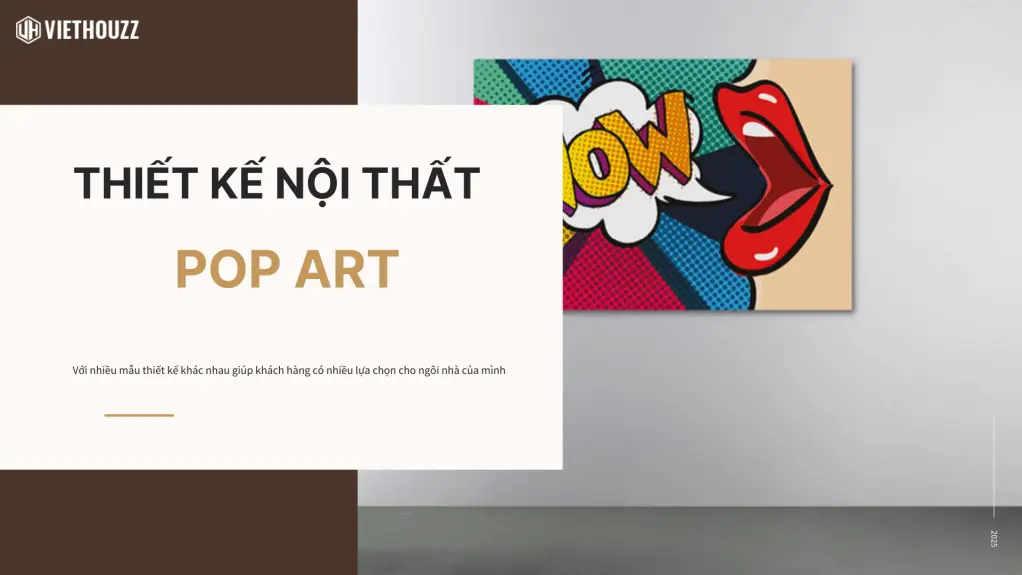 Phong cách nội thất Pop Art