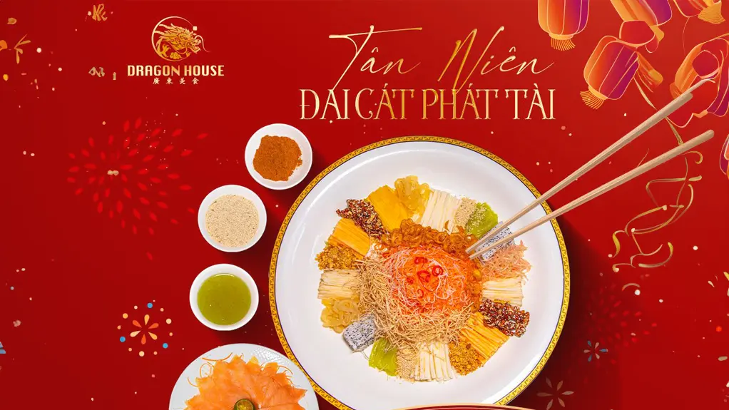 Gỏi phát tài cá hồi Dragon House