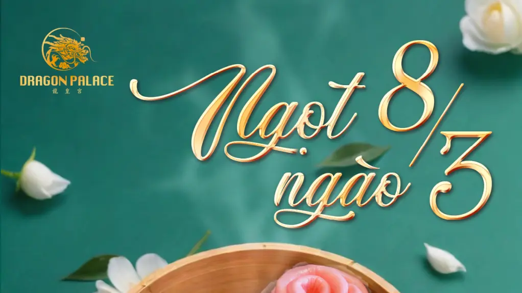 Ưu đãi bánh bao hoa hồng tại Dragon Palace