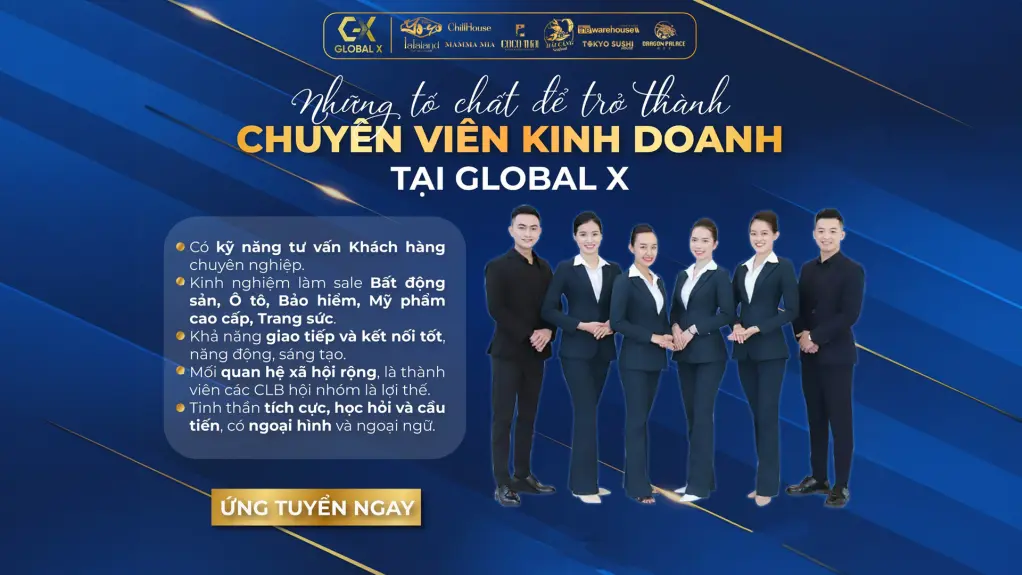 Tuyển dụng chuyên viên kinh doanh Global X
