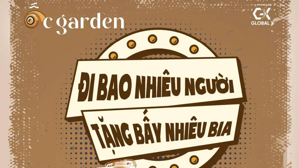 Khuyến mãi ốc Garden Quận 3