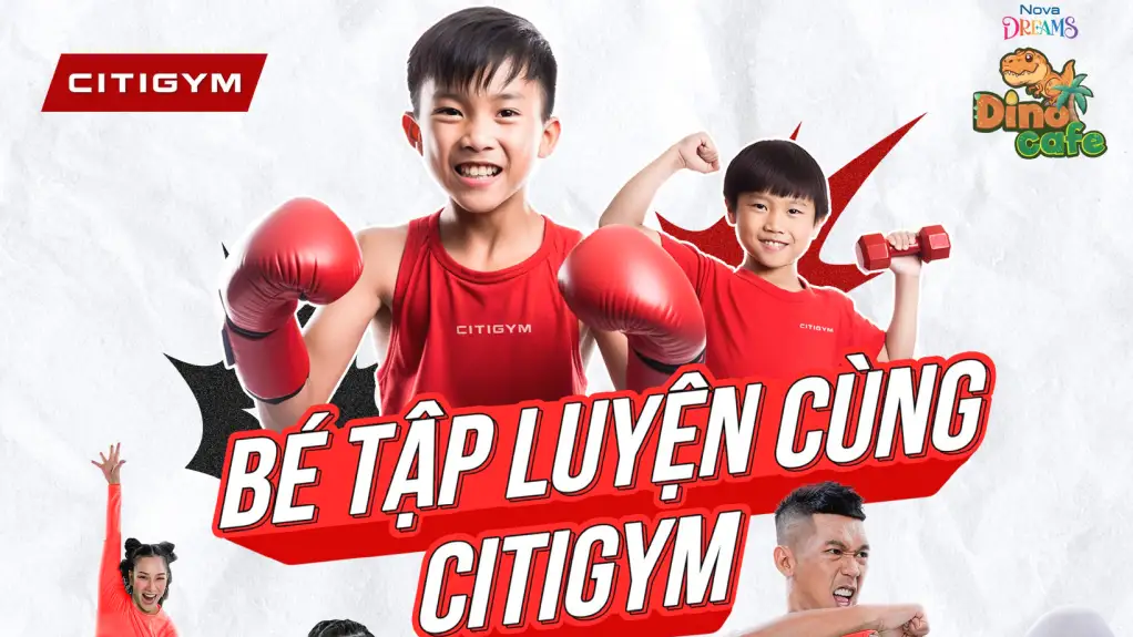 Lớp tập cho các bé yêu Citigym và Dino Cafe