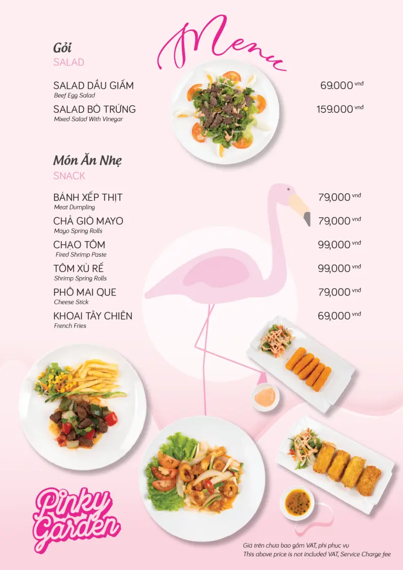 Menu Pinky Garden