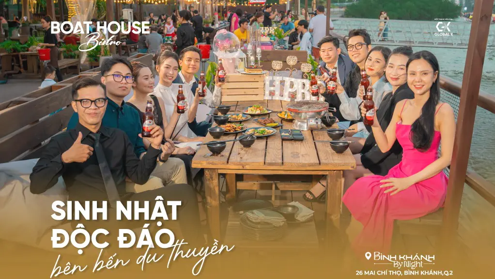 Tiệc sinh nhật độc đáo Boathouse Bistro