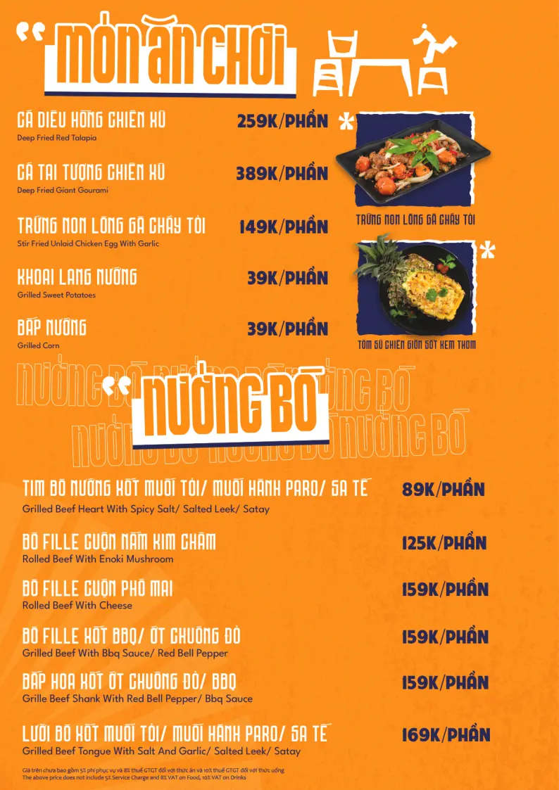 Menu Phố Beer