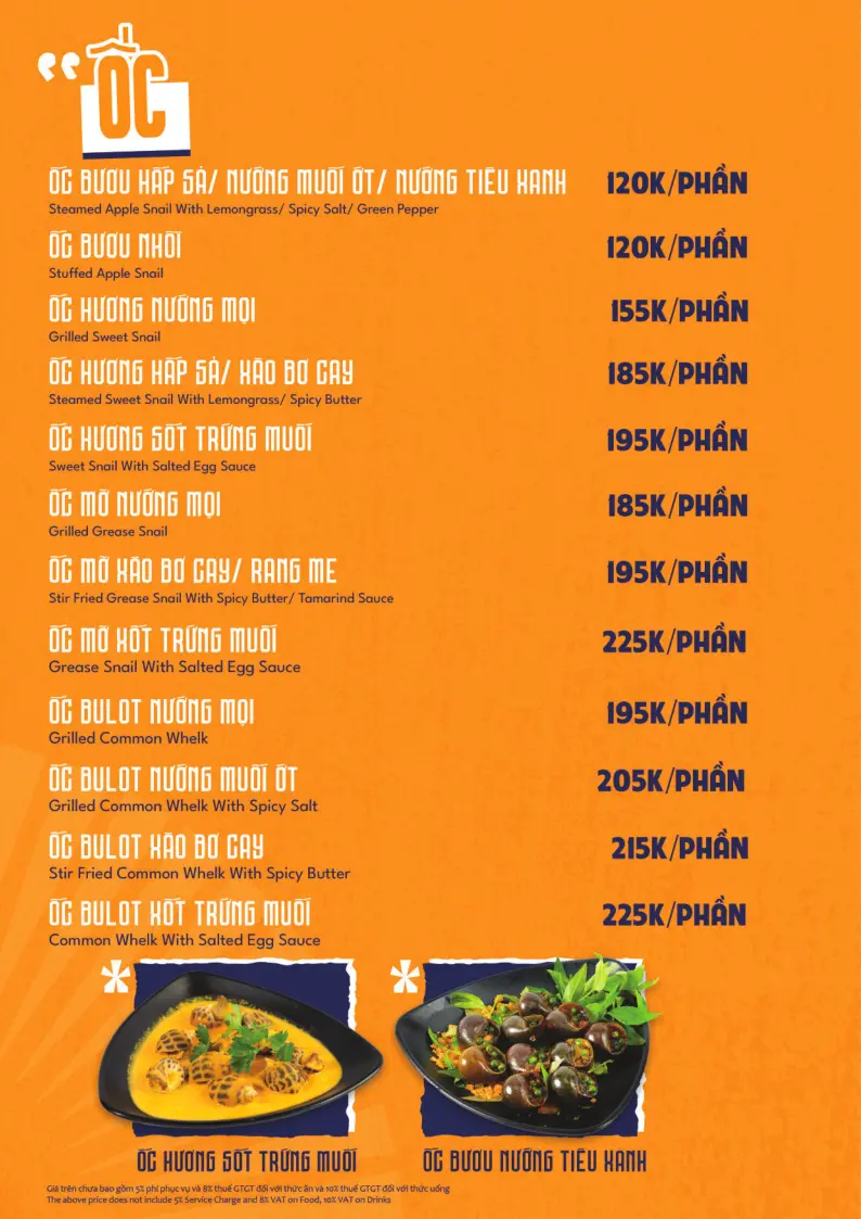 Menu Phố Beer