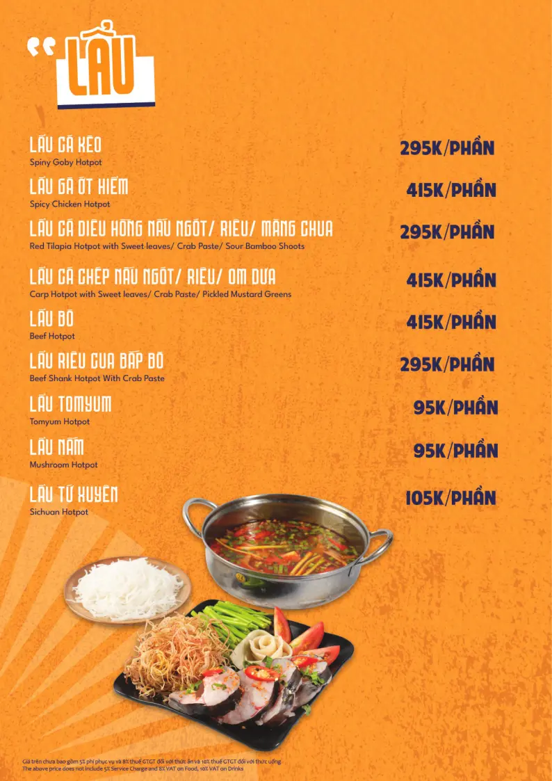 Menu Phố Beer