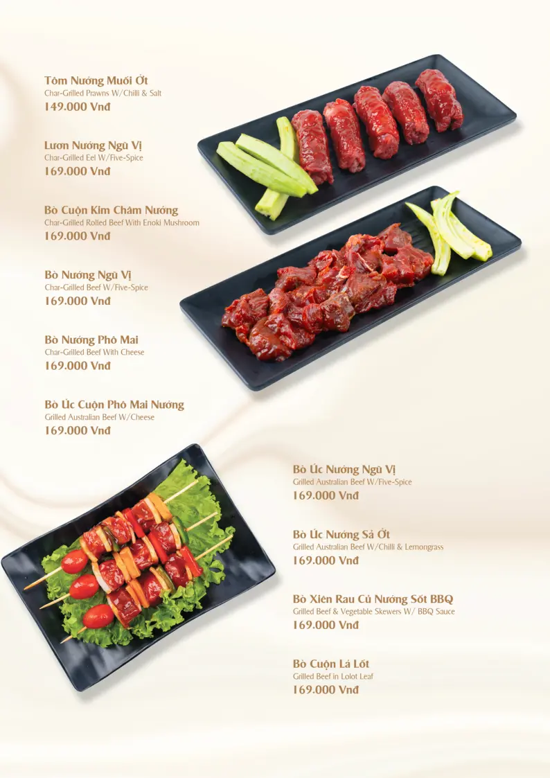 Menu Boathouse LakeView Quận 2