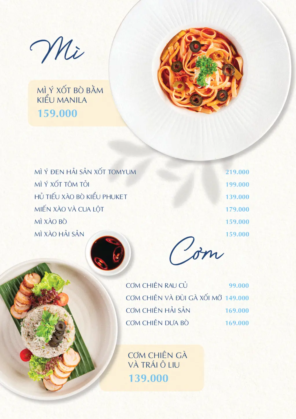 Menu Chillhouse Phan Thiết