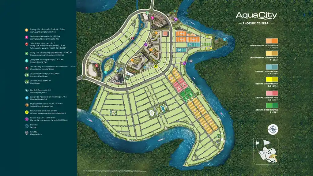 Mặt bằng Phoenix Central Aqua City