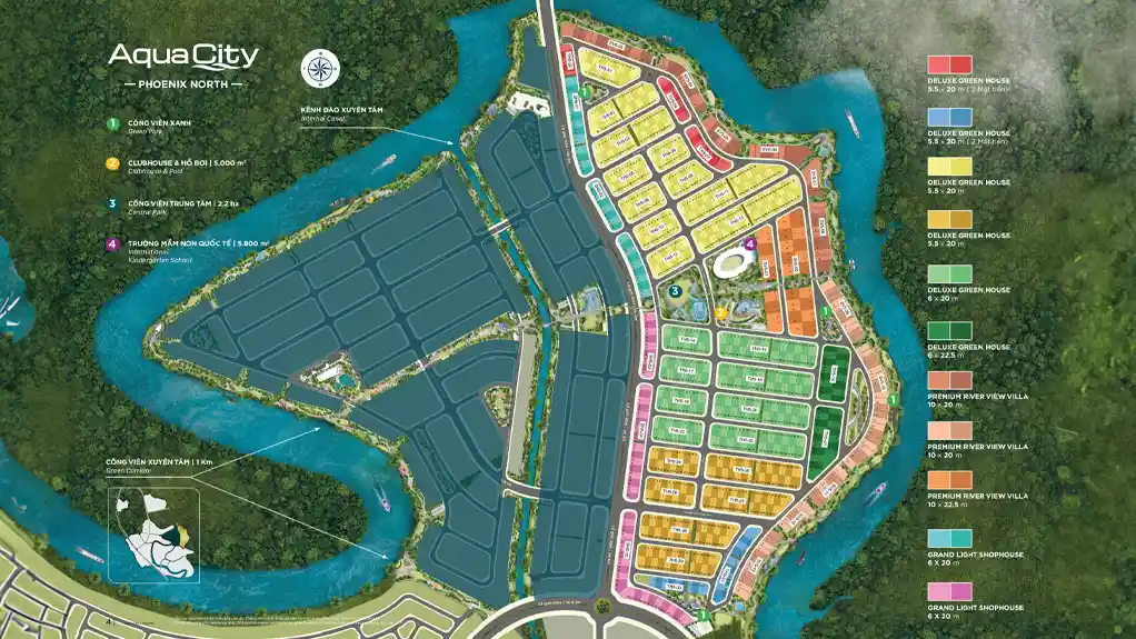 Mặt bằng Phoenix North Aqua City