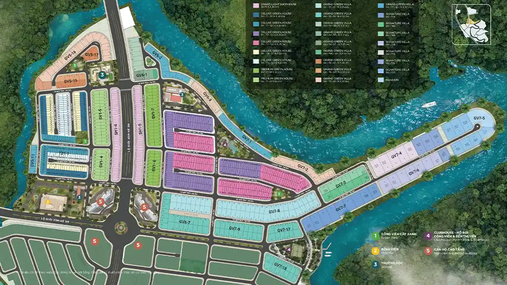 Mặt bằng EverGren 2 Stella Aqua City