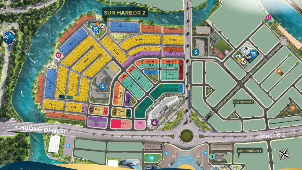 Mặt bằng The Suite Sun Habor 2 Aqua City