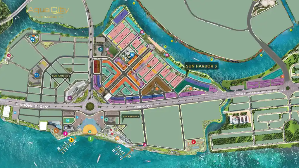 Mặt bằng The Elite 1 Aqua City