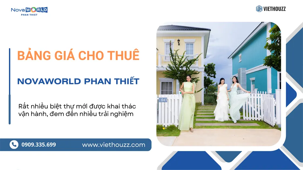 Bảng giá cho thuê biệt thự NovaWorld Phan Thiết