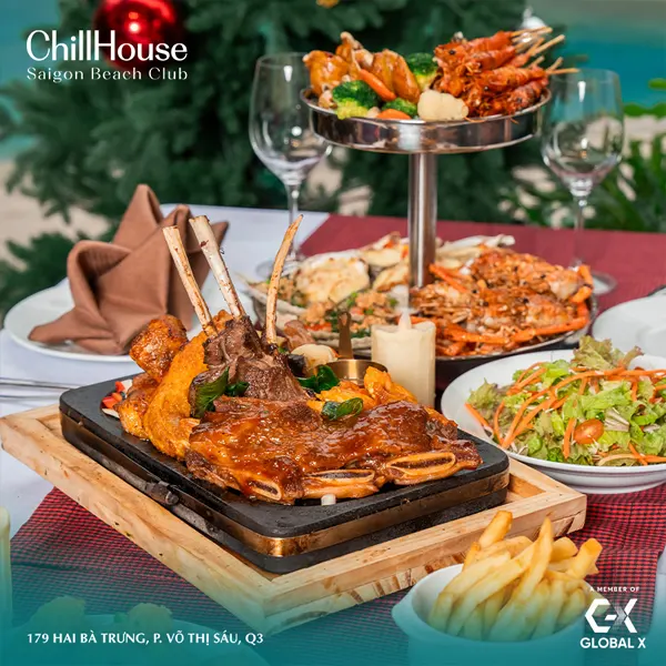 Ẩm thực Chillhouse Beach Club Saigon