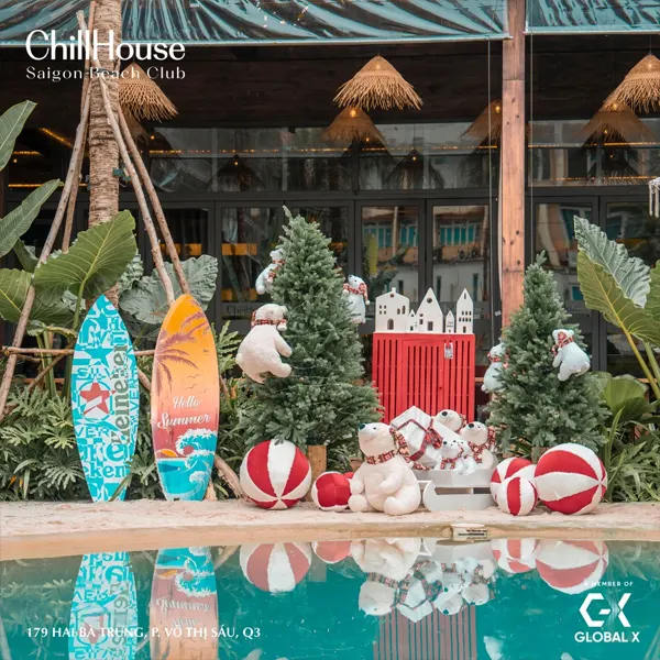Không gian ngoài trời Chillhouse Beach Club