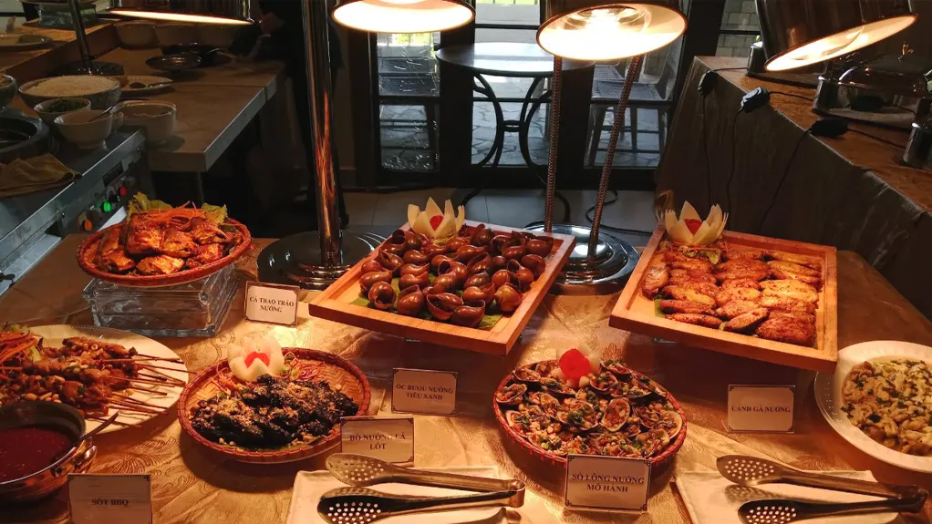 Thực đơn menu Long Beach Buffet Phan Thiết