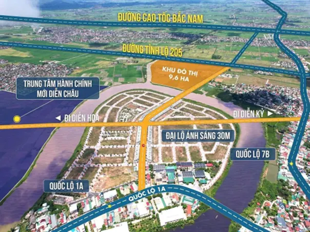 vị trí rox living aquamarine diễn châu